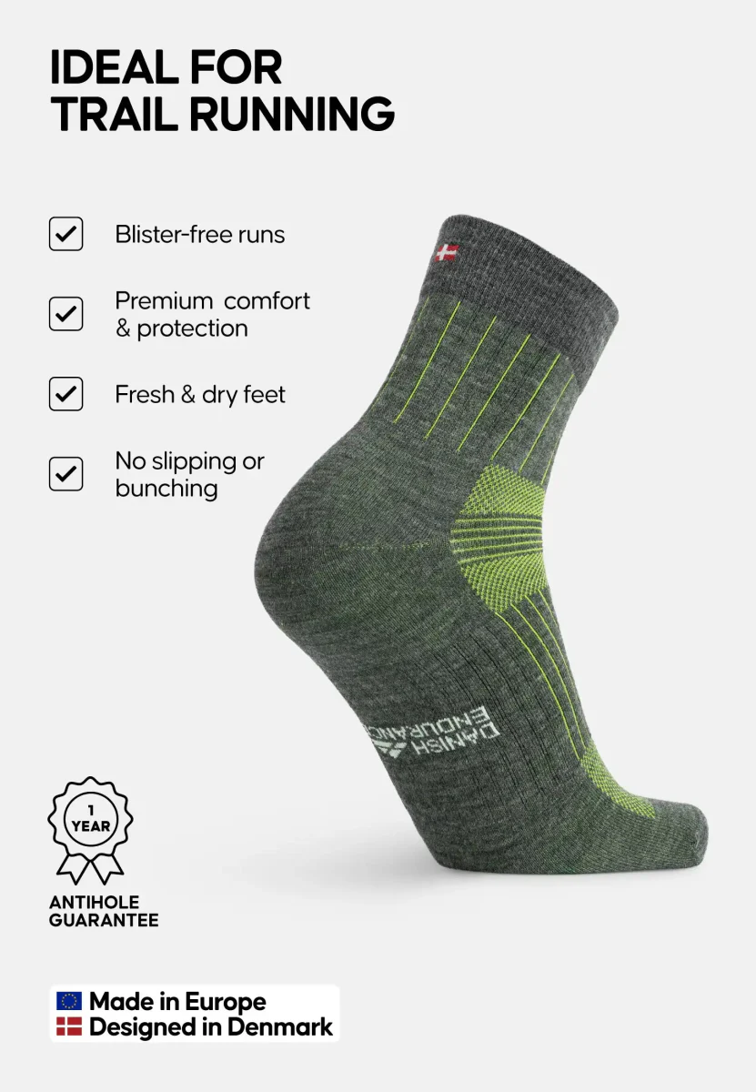 MERINO RUNNING QUARTER STRØMPER - Image 12
