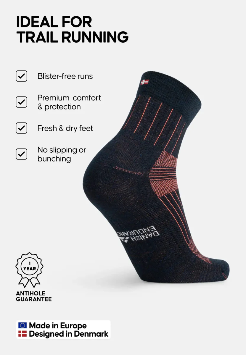 MERINO RUNNING QUARTER STRØMPER - Image 17